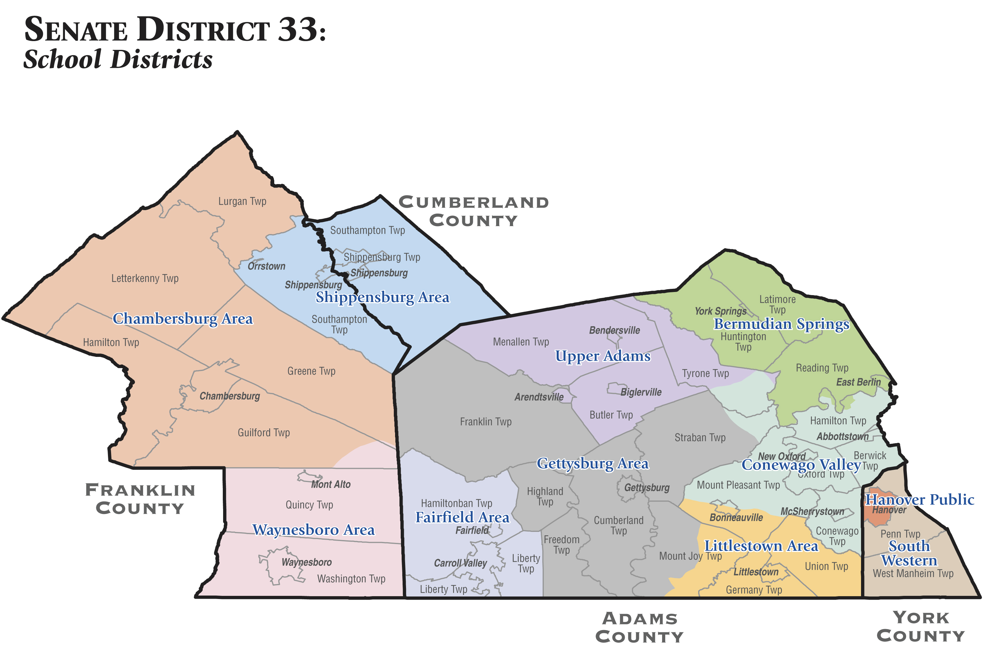 District Map Senator Doug Mastriano